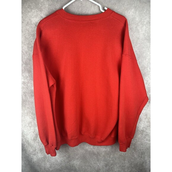 Vintage Kansas City Chiefs Nutmeg Mills Embroidered Sweatshirt 1994 Sz XL - Picture 2 of 6